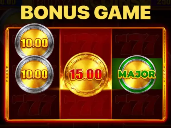 Royal Coins 2 Hold and Win bonus round screen