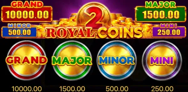 Royal Coins 2 jackpot levels